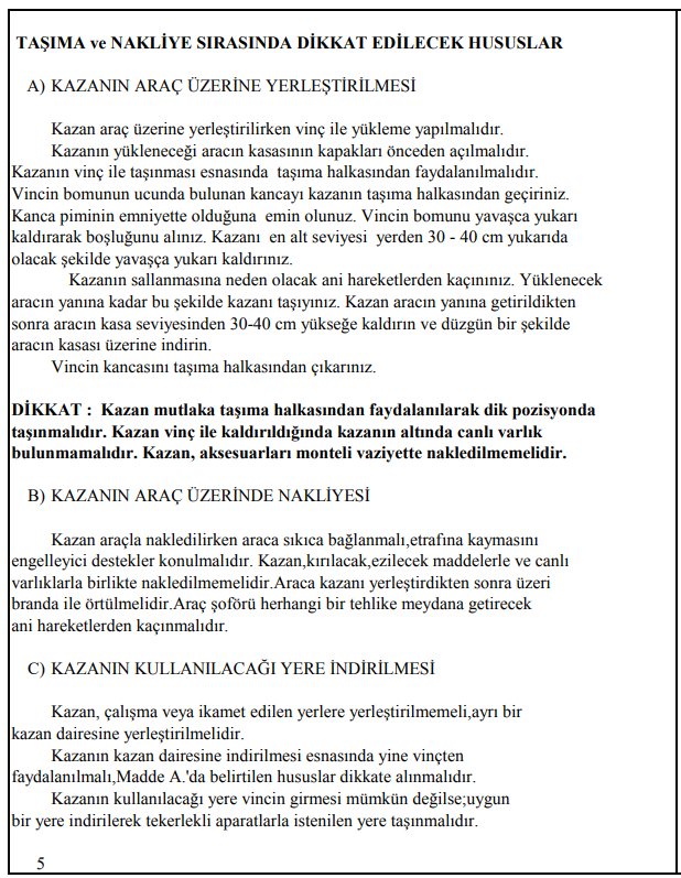 Buhar Kazanları Kullanma Kılavuzu